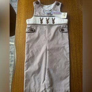 Three sisters smocked deer Jon Jon